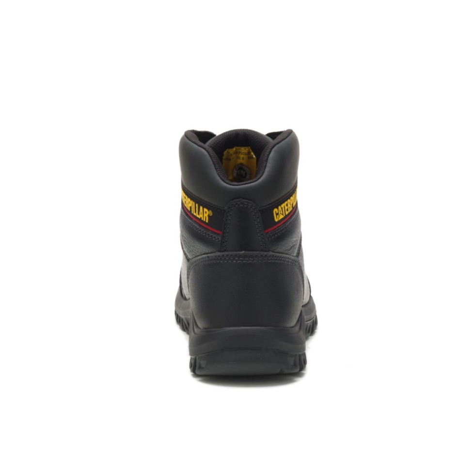 Contorno Masculino Preto Biqueira De Aço Bota De Trabalho Sapato De Gato