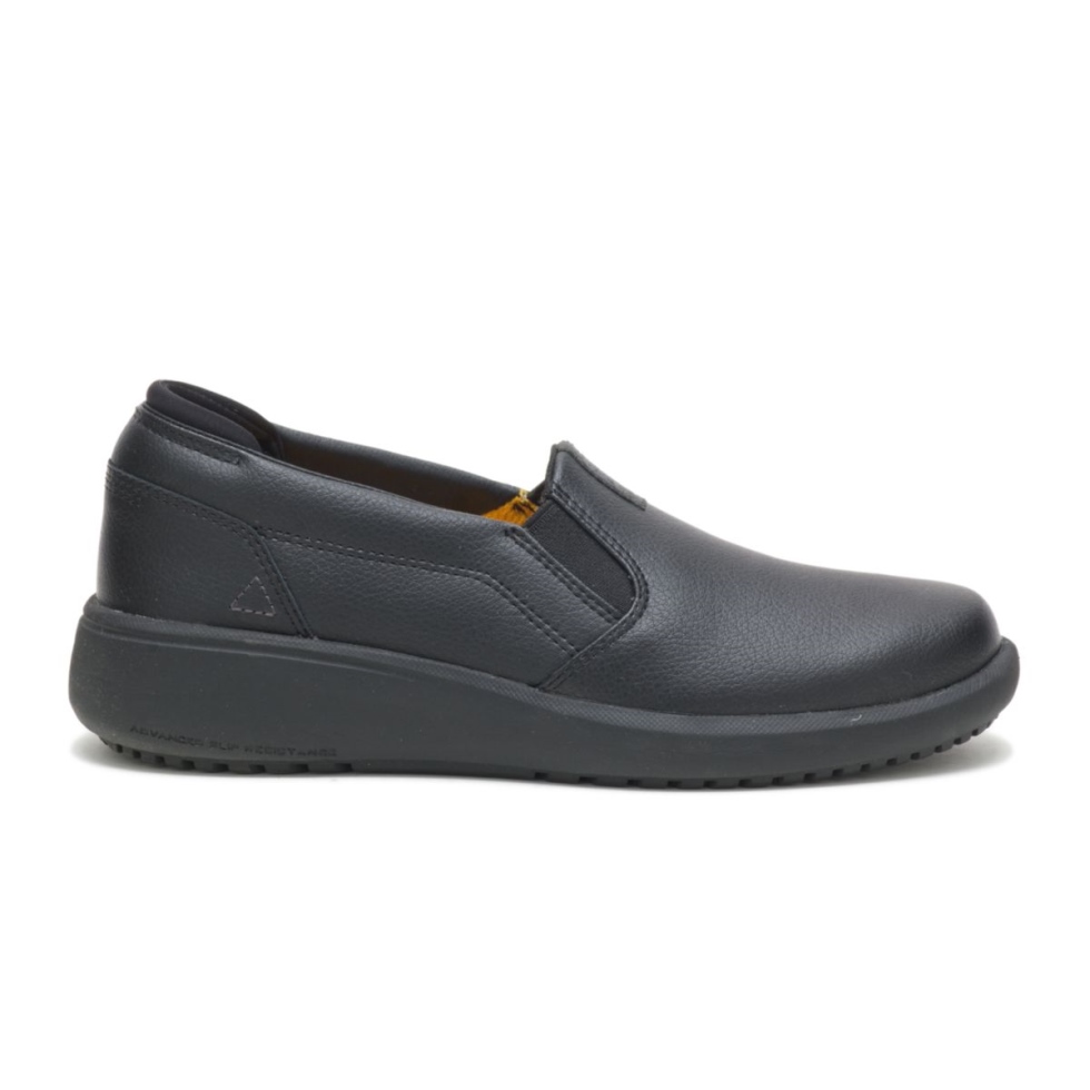 Calçado Feminino Preto Prorush Sr Plus Slip-on Cat