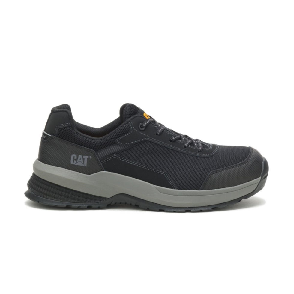 Calçado De Gato Preto Masculino Aerodinâmico 2.0 Mesh Composto De Dedo Do Pé Sapato De Trabalho