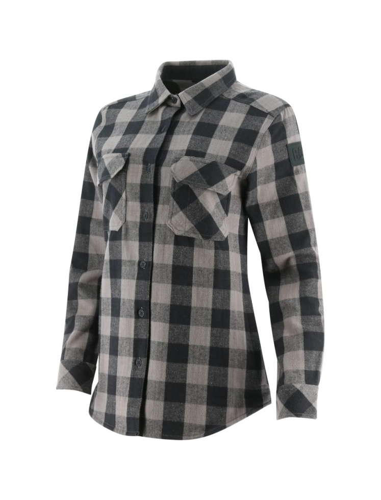 Gato Calçados Feminino Preto Búfalo Xadrez Camisa Pesada