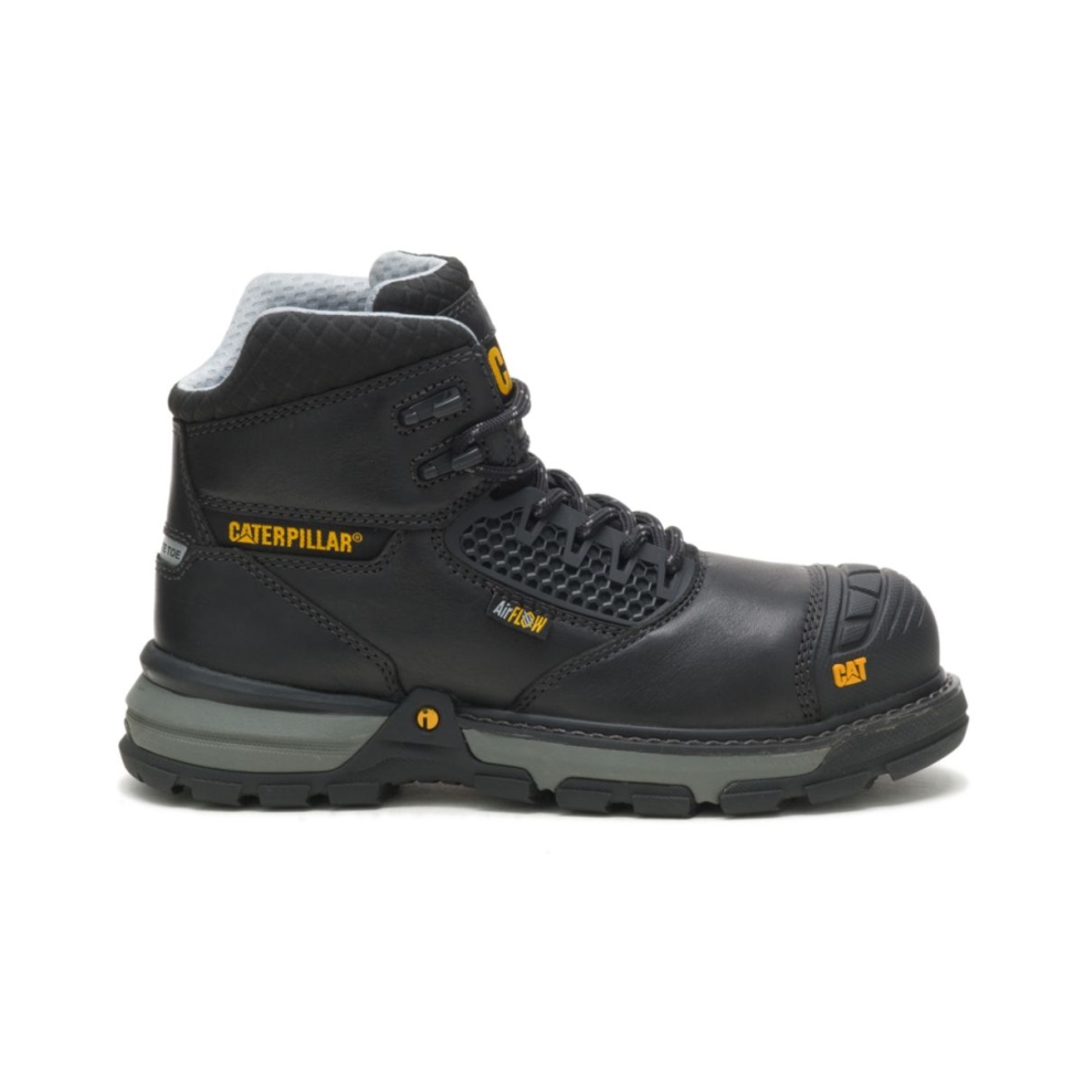 Sapato De Gato Preto Escavadeira Feminina Superlite Cool Composto De Carbono Bota De Trabalho