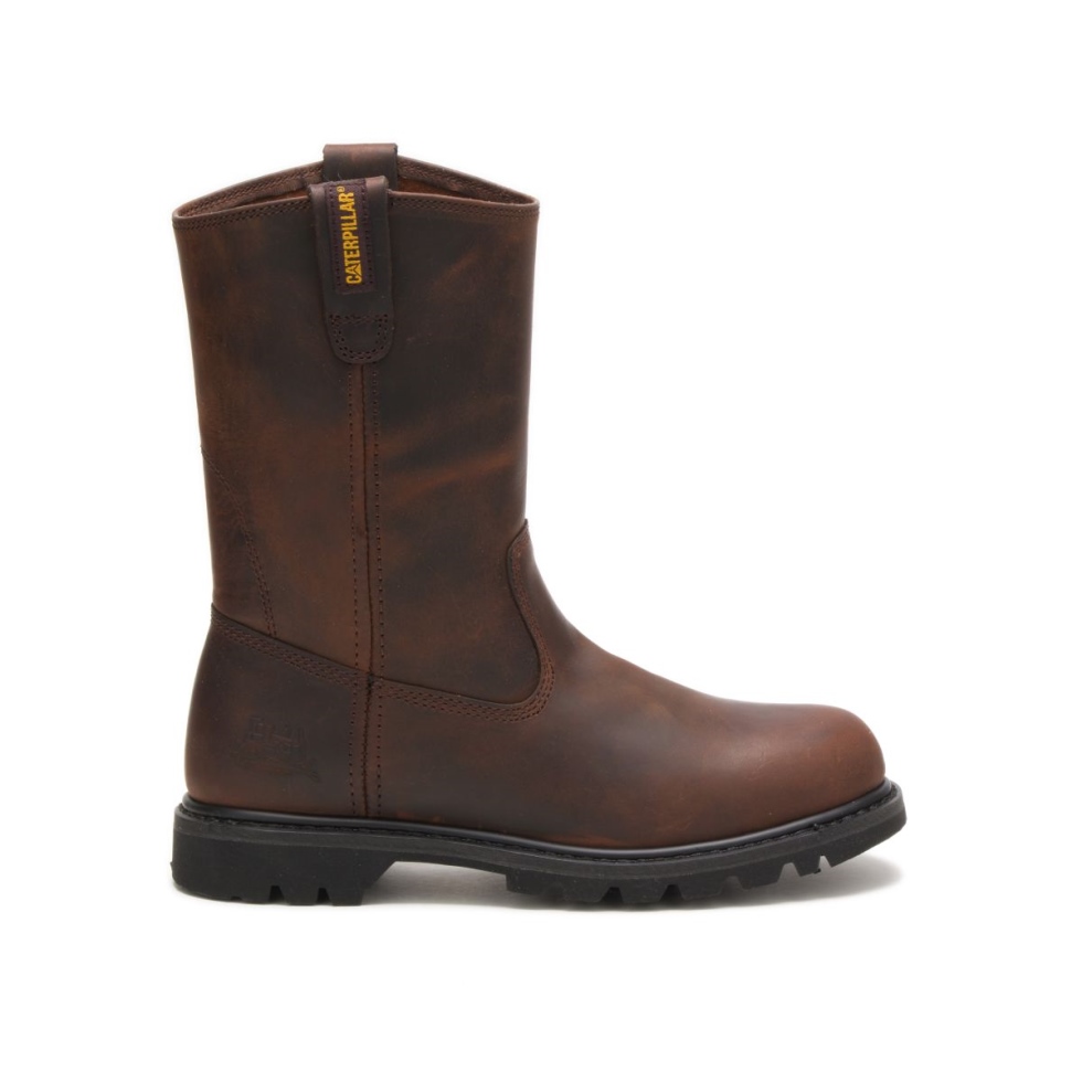 Gato Calçado Marrom Revólver Bota De Trabalho Masculina