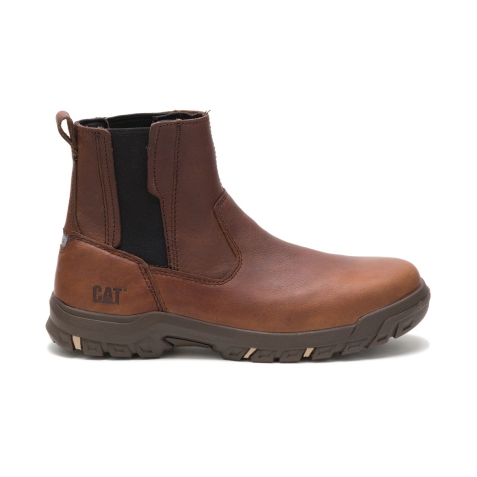Bota De Trabalho De Biqueira De Aço De Abadia Para Sapatos De Gato Caramelo Feminino