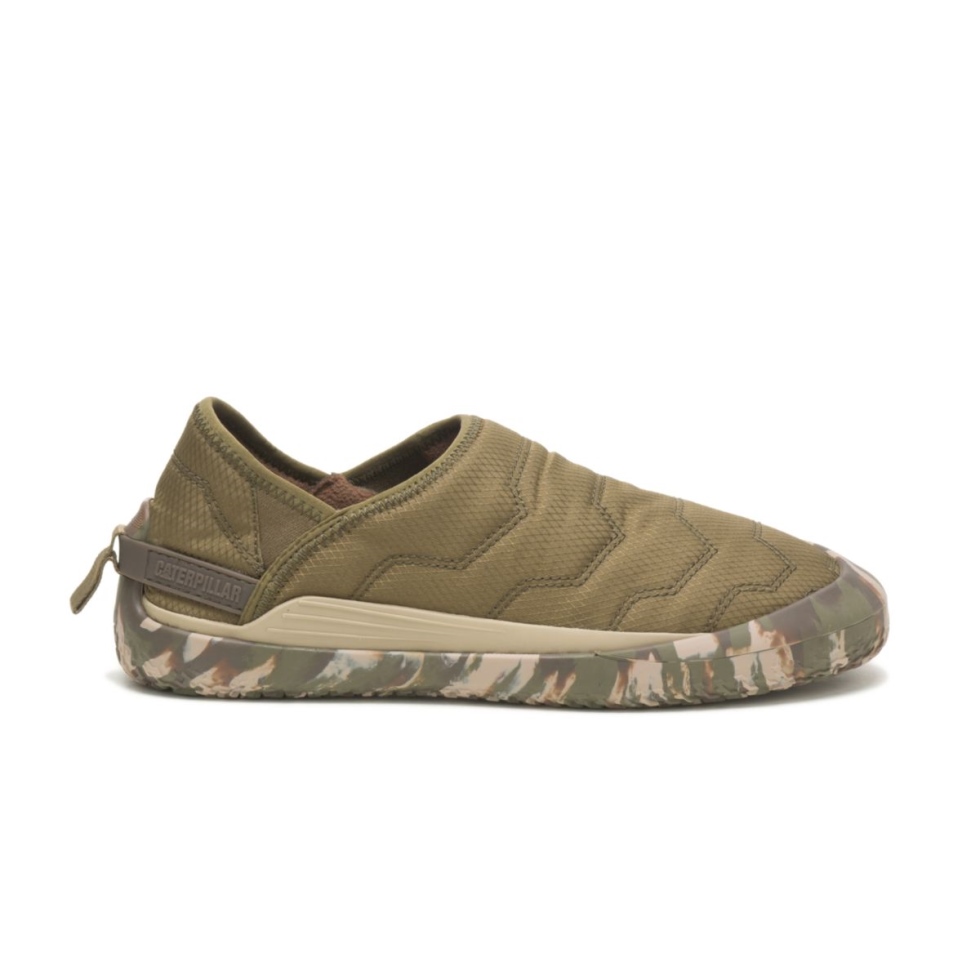 Sapatos De Gato Cruzados Verde-oliva Escuro