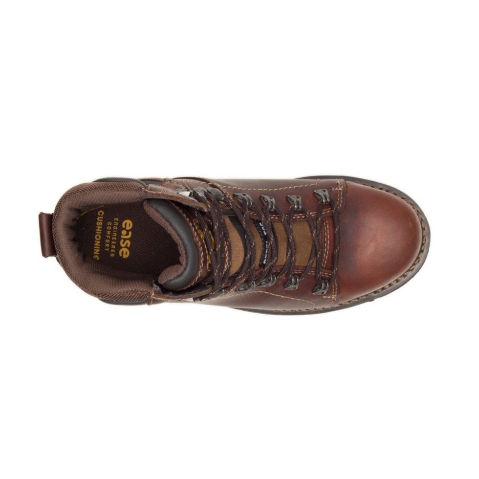 Bota De Trabalho Para Homem Do Alaska 2.0 Biqueira De Aço Para Calçados De Gato Marrom