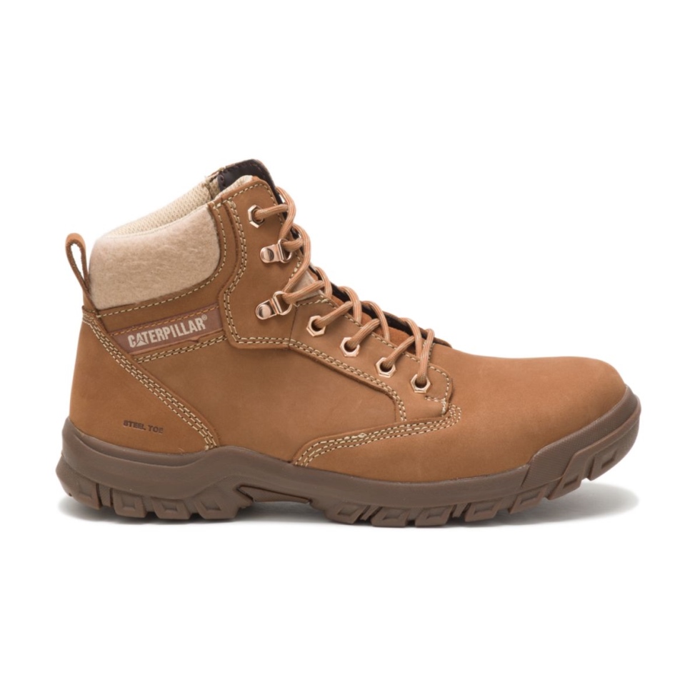 Bota De Trabalho Para Sapatos De Gato Sundance Feminina Tess Biqueira De Aço