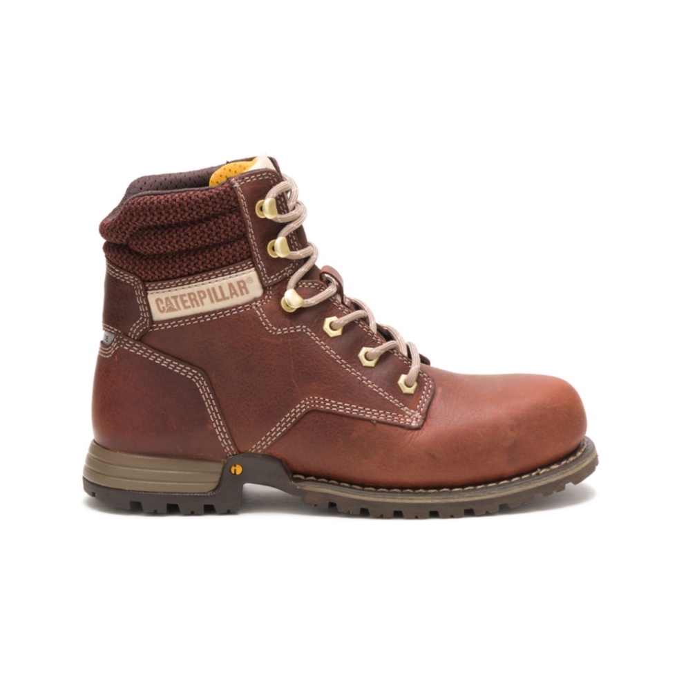 Bota De Trabalho Com Biqueira De Aço Tawny Feminina Paisley 6 'calçado Para Gato